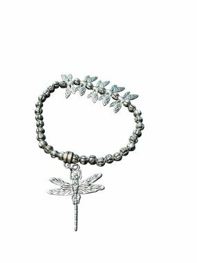 Charm bracelet Silver Dragonfly Bracelet